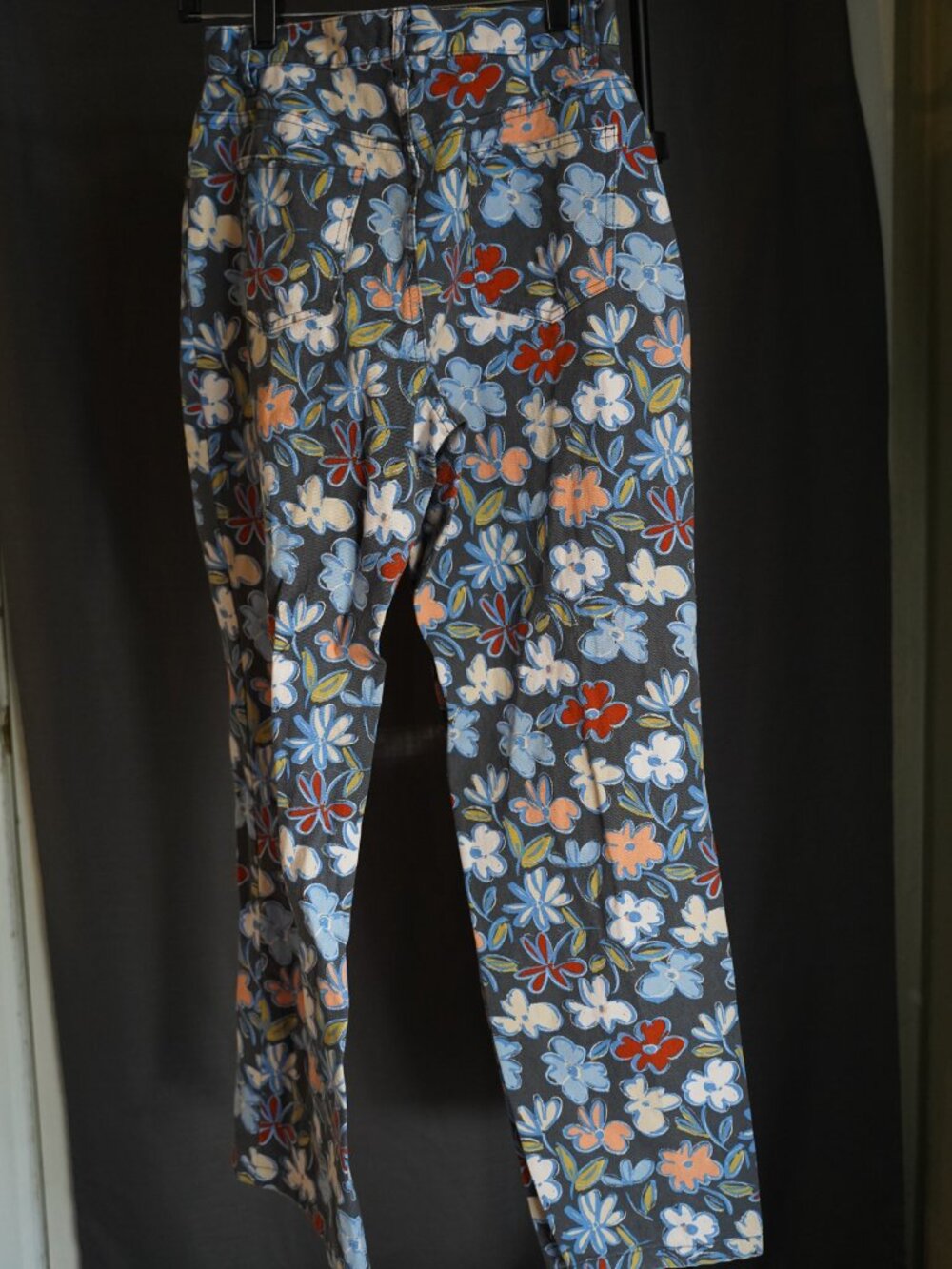 Originality Women’s Floral Print Pants 100% Cotton Multicolored - Picture 10 of 14
